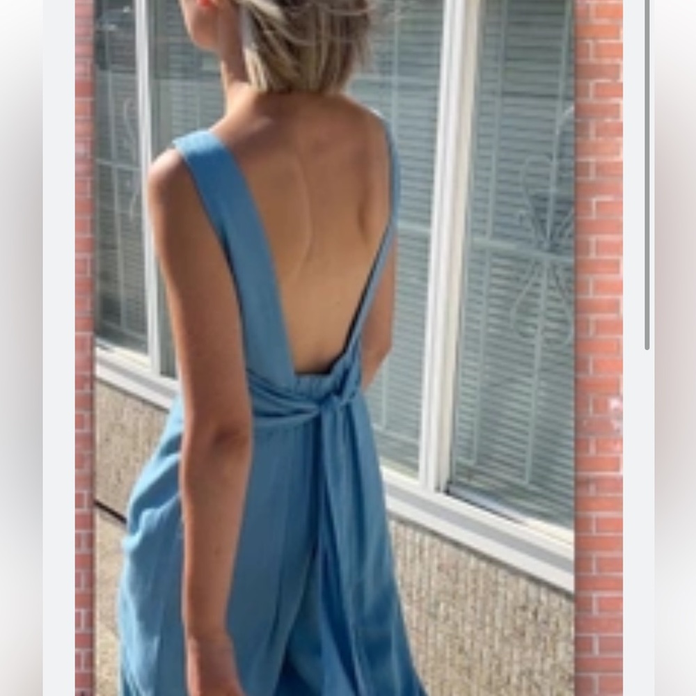 * NWOT * OAK + FORT linen blend jumpsuit